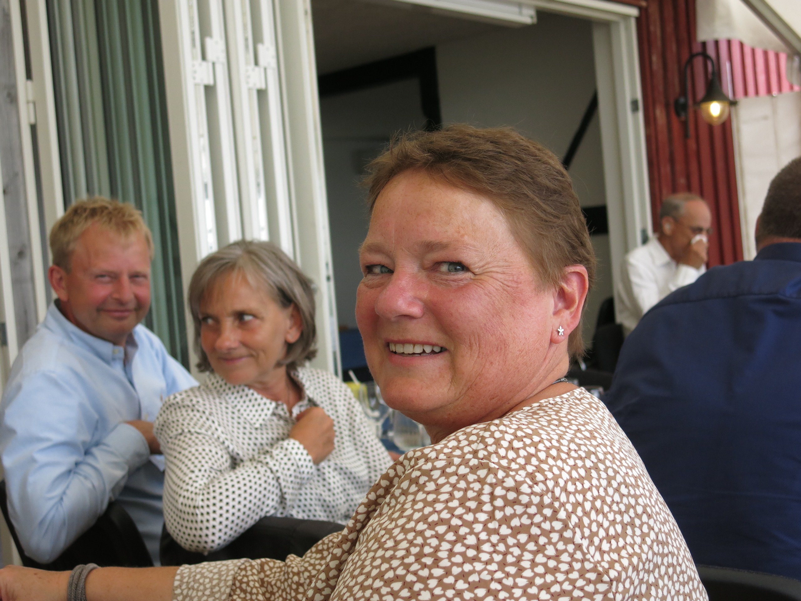 Hanne med Jørgen og Dorthe